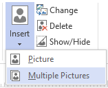 Visio Org Chart insert multiple pictures