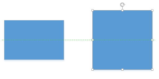 Visio dynamic grid resize to alignment line